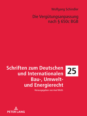 cover image of Die Verguetungsanpassung nach § 650c BGB